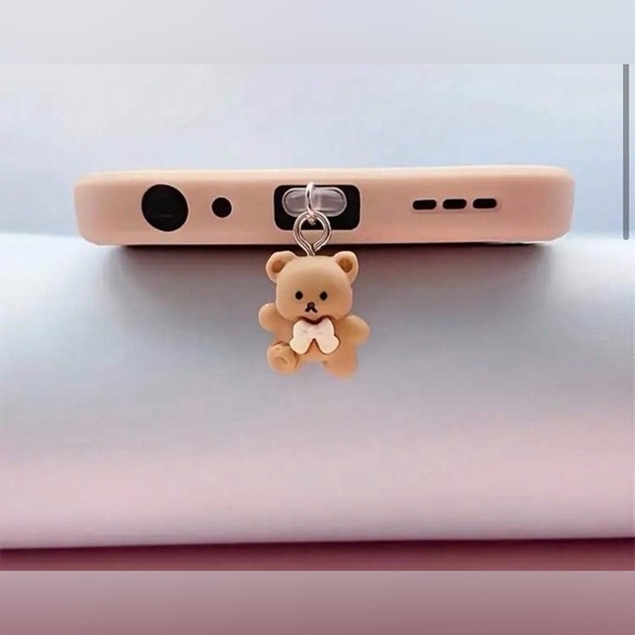 Other - Bear Dust Proof Phone Charm- Fits Type-C